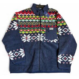 $348 POLO RALPH LAUREN 2XB Men's Fair Isle High-Pile Jacket NEW 2XL big